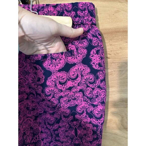 Ann Taylor Capri Jogger Pants Womens Sz 00P Petite Pink Pockets - Picture 3 of 8